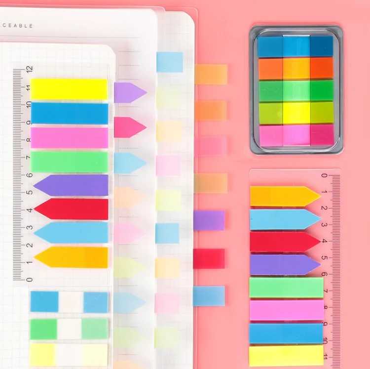 TBD0546273101_B5.webp 5pcs Fluorescent Transparent Small Sticker Note Indicator Label Index Sticker - Image 6