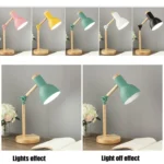 T1062 Dormitory Eye Protection Desk Lamp Bbedroom Bedside Wood Lamp - Image 2
