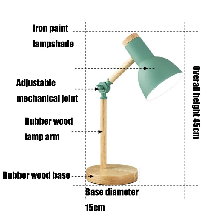 TBD0546277101_B2.webp T1062 Dormitory Eye Protection Desk Lamp Bbedroom Bedside Wood Lamp - Image 3