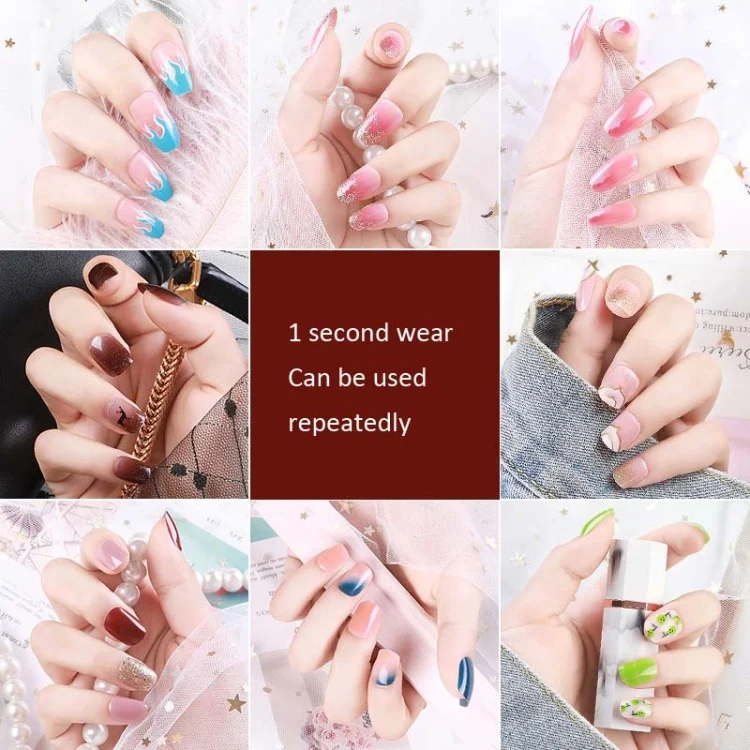 TBD0547011301_B1.webp 5 Sets Wear Nail Art Christmas Ballet Fake Nails Finished Product Removable Wear Nail - Image 2