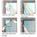 DIY Fly Mosquito Bug Mesh Window Screen Self-adhesive Anti-mosquito Net - Image 7