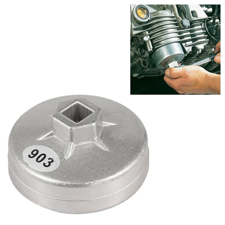 903 74mm 14 Flute Aluminum Oil Filter Wrench Socket Remover Tool for BMW AUDI Benz