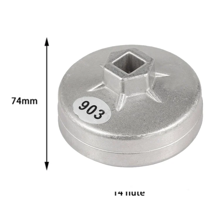 TBD0547289_4.webp 903 74mm 14 Flute Aluminum Oil Filter Wrench Socket Remover Tool for BMW AUDI Benz - Image 5