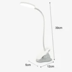 Charging 800mAh Single Color Temperature Three-level Adjustment LED Clip Desk Lamp USB Eye Protection Bedside Lamp - Image 2