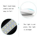 WS-601 USB Charging LED Reading Lamp Touch Dimming Bedroom Bedside Lamp - Image 4