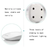 WS-601 USB Charging LED Reading Lamp Touch Dimming Bedroom Bedside Lamp - Image 5