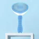 Stainless Steel Needle Automatic Cleaning Pet Hair Removal Dog Brush Pet Comb