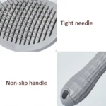 Stainless Steel Needle Automatic Cleaning Pet Hair Removal Dog Brush Pet Comb - Image 4