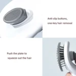 Stainless Steel Needle Automatic Cleaning Pet Hair Removal Dog Brush Pet Comb - Image 5