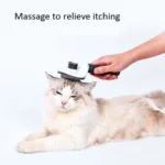 Stainless Steel Needle Automatic Cleaning Pet Hair Removal Dog Brush Pet Comb - Image 6