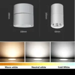 360 Degrees Rotatable Foldable COB LED Background Spot Light Surface Mounted Ceiling Lamp - Image 5