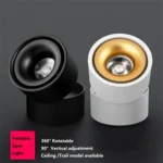 360 Degrees Rotatable Foldable COB LED Background Spot Light Surface Mounted Ceiling Lamp - Image 8