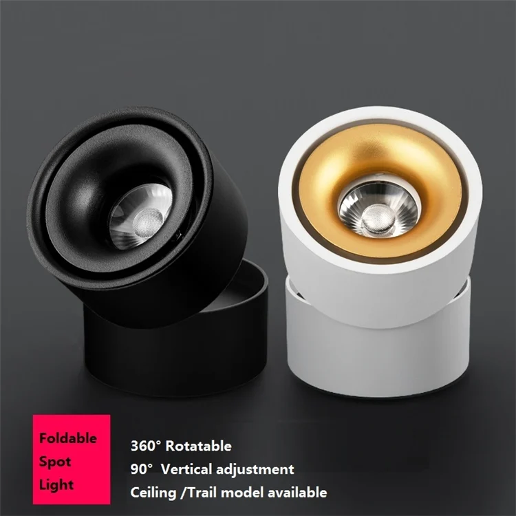 TBD054731303A_7.webp 360 Degrees Rotatable Foldable COB LED Background Spot Light Surface Mounted Ceiling Lamp - Image 8