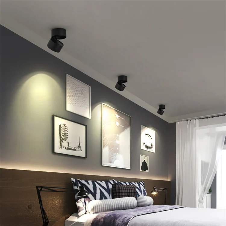 TBD054731303A_8.webp 360 Degrees Rotatable Foldable COB LED Background Spot Light Surface Mounted Ceiling Lamp - Image 9