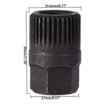 Spline Alternator Clutch Free Wheel Pulley Removal Tools Installations Socket - Image 4