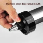 Multi-Function Stainless Steel Piping Gun Set Cookie Biscuits Hand Pressing Biscuit Machine Household DIY Baking Tools - Image 4