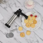 Multi-Function Stainless Steel Piping Gun Set Cookie Biscuits Hand Pressing Biscuit Machine Household DIY Baking Tools - Image 8