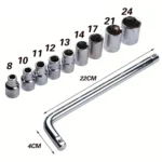10 In1 Wrench Socket Repair Casing Toolbox Set Quick Multi-Function Screw Unloading Hardware Tool - Image 3