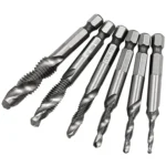 6 PCS / Set HSS Multi-Function Integrated Composite Tap Hole Tapping Chamfering - Image 2