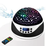 LED Starry Sky Light USB Remote Control Rotating Music Projector Lamp Romantic Starry Night Light