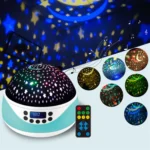 LED Starry Sky Light USB Remote Control Rotating Music Projector Lamp Romantic Starry Night Light - Image 6