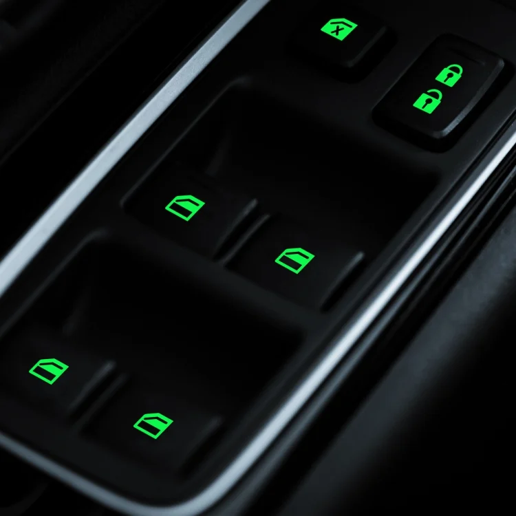 TBD0548395401_B5.webp Car Window Sticker Lifter Modified Sticker Car Luminous Switch Car Window Button Car Sticker - Image 6