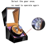 Watch Shaker Automatic Mechanical Watch Rotating Motor Winding Box, US / EU / UK Plug - Image 2