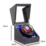 Watch Shaker Automatic Mechanical Watch Rotating Motor Winding Box, US / EU / UK Plug - Image 4