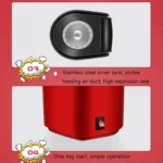 Household Electric Popcorn Machine Blow Mini Popcorn Bagging Machine - Image 6