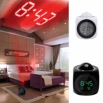 Multi-function LED Projection Alarm Clock Voice Talking Clock - Image 3
