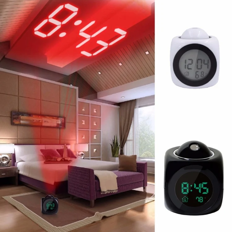 TBD054903401_2.webp Multi-function LED Projection Alarm Clock Voice Talking Clock - Image 3