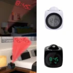 Multi-function LED Projection Alarm Clock Voice Talking Clock - Image 4