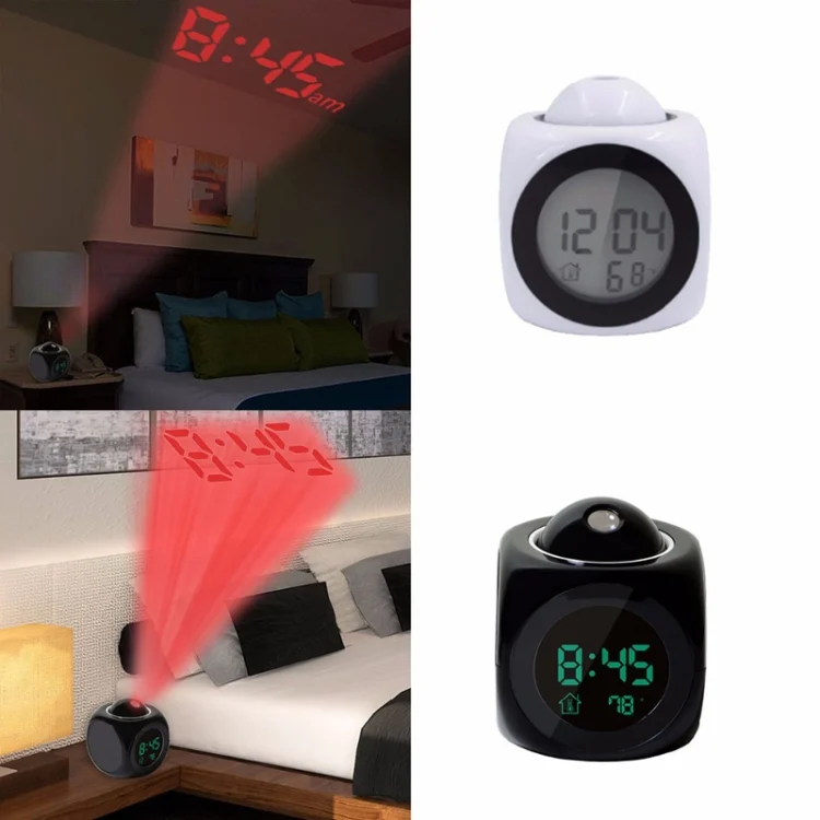TBD054903401_3.webp Multi-function LED Projection Alarm Clock Voice Talking Clock - Image 4