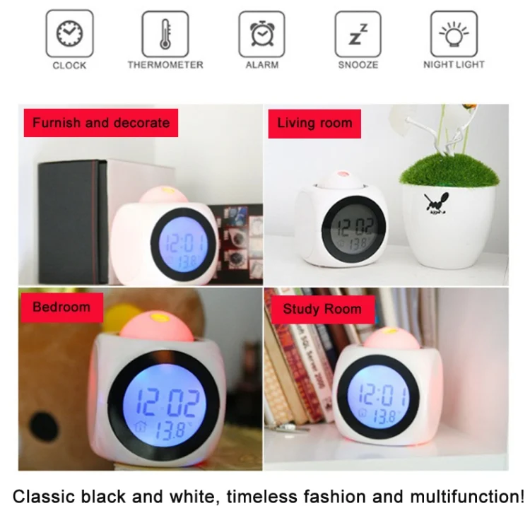 TBD054903401_7.webp Multi-function LED Projection Alarm Clock Voice Talking Clock - Image 8