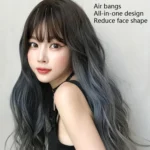 Wig Female Long Hair Big Wave Gradient Full Headgear - Image 3