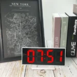 Multi-function Large Screen Electronic Clock Mute LED Mirror Alarm Clock - Image 2