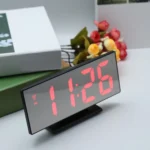 Multi-function Large Screen Electronic Clock Mute LED Mirror Alarm Clock - Image 3