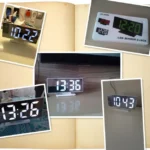 Multi-function Large Screen Electronic Clock Mute LED Mirror Alarm Clock - Image 4