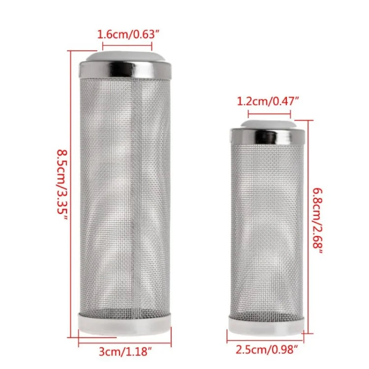 TBD0549463201_2.webp Stainless Steel Water Inlet Protective Cover Fish Tank Aquarium Filter Water Inlet Suction Filter Cover, Specification: White 12mm - Image 3