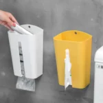 Household Wall-Mounted Paper Towel Extraction Box Kitchen Debris Sorting Box Garbage Bag Plastic Bag Storage Box - Image 7