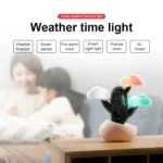 Cloud Weather Time Light Multifunctional Smart Induction Child Wake Up Alarm Clock - Image 12