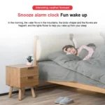 Cloud Weather Time Light Multifunctional Smart Induction Child Wake Up Alarm Clock - Image 8