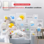 Cloud Weather Time Light Multifunctional Smart Induction Child Wake Up Alarm Clock - Image 9