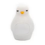 Creative Multifunctional Penguin Silicone Cute Beans Wake Children Sleeping LED Electronic Alarm Clock - Image 2