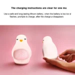 Creative Multifunctional Penguin Silicone Cute Beans Wake Children Sleeping LED Electronic Alarm Clock - Image 4