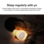 Creative Multifunctional Penguin Silicone Cute Beans Wake Children Sleeping LED Electronic Alarm Clock - Image 7