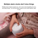 Creative Multifunctional Penguin Silicone Cute Beans Wake Children Sleeping LED Electronic Alarm Clock - Image 9