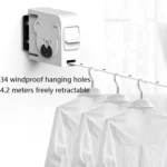 Clothesline Indoor Telescopic Hanger Clothes Rope Non-Slip Outdoor Clothesline - Image 9