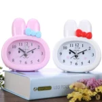 Home Daily Use Clocks Cartoon Bunny Children Creative Alarm Clock - Image 4