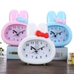Home Daily Use Clocks Cartoon Bunny Children Creative Alarm Clock - Image 5